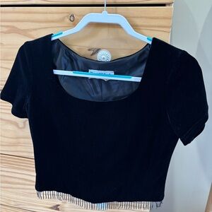 Black Velvet Top
